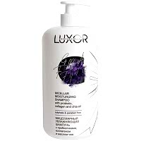 Мицеллярный шампунь для чувствительной кожи головы LUXOR Sulfate & Paraben Free с пробиотиками, коллагеном и маслом чиа, 1000 мл - site41.local - Алматы