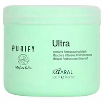 Маска для сухих и поврежденных волос Kaaral Purify Ultra Intensive Restructure Mask увлажняющая питательная 500 мл - site41.local - Алматы